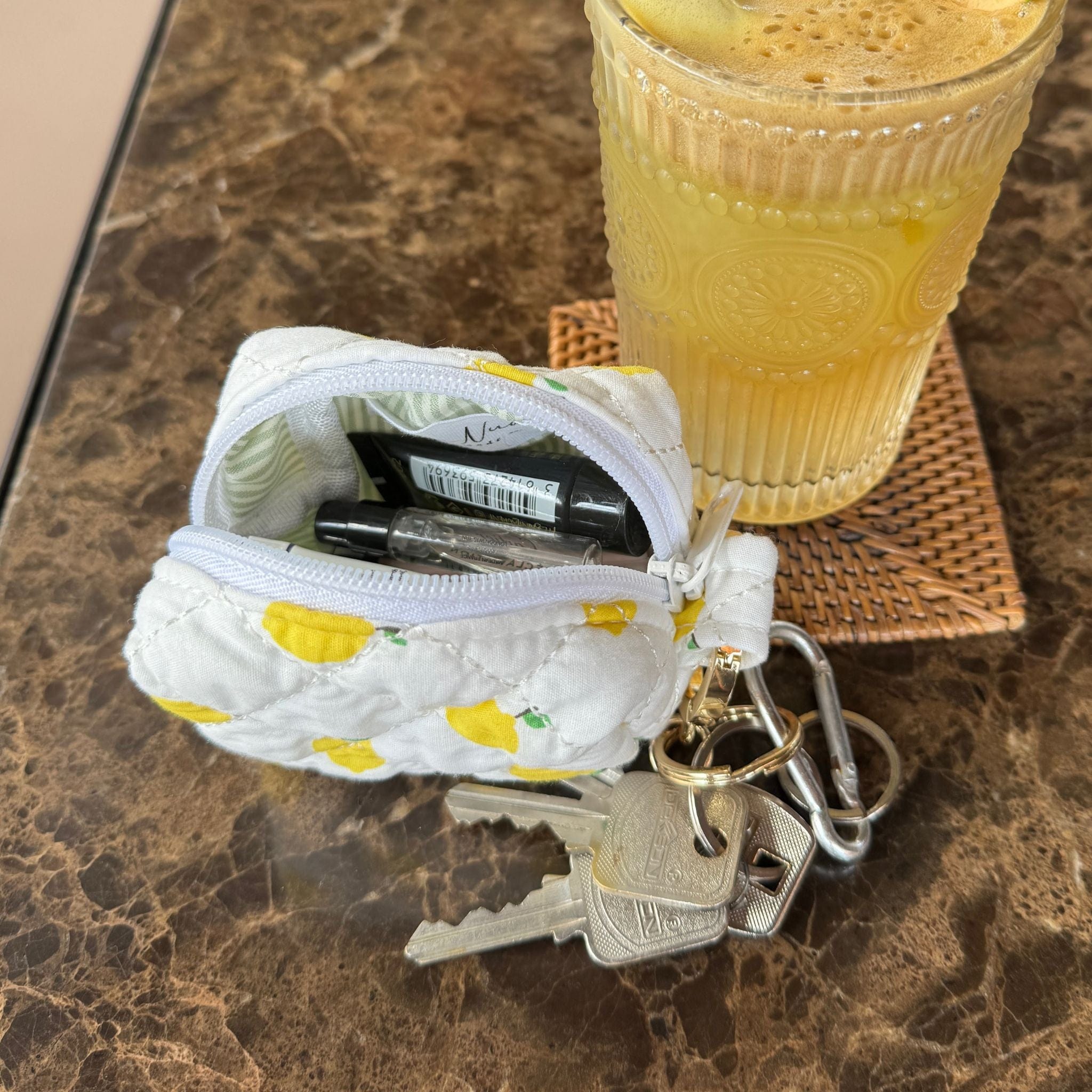 Moon Nude Lemonade Keychain Bag
