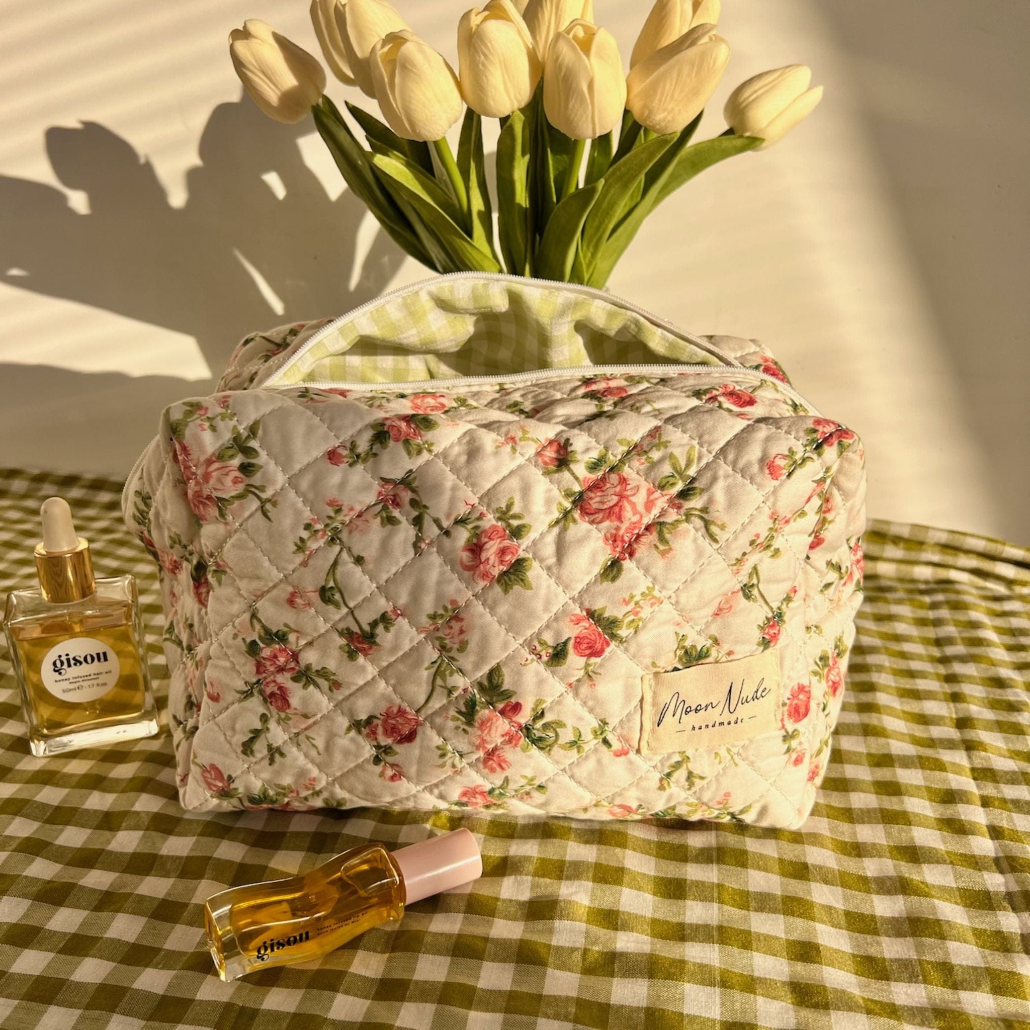 Moon Nude Roze Large Makeup Bag