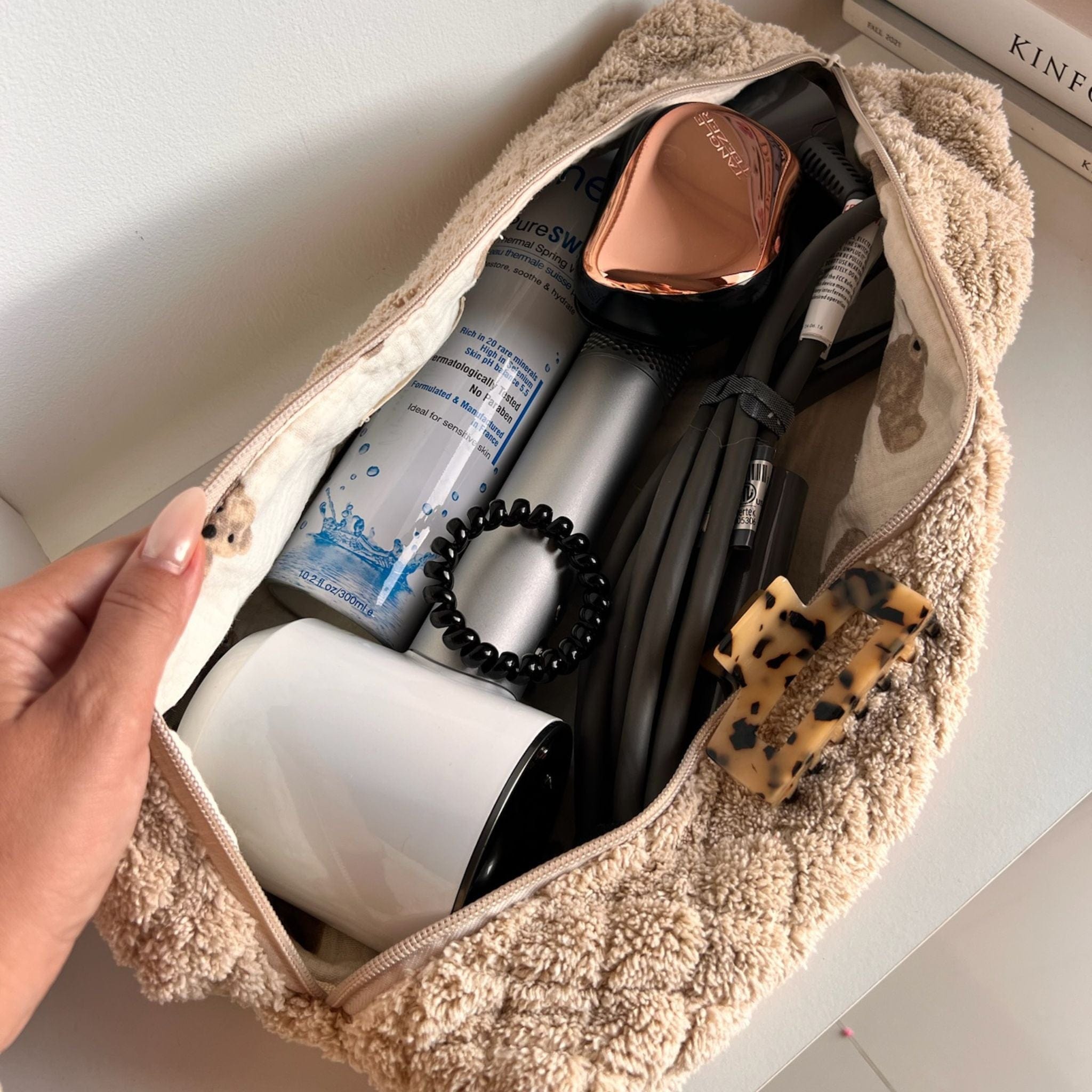 Moon Nude Teddy Hair Tool Bag