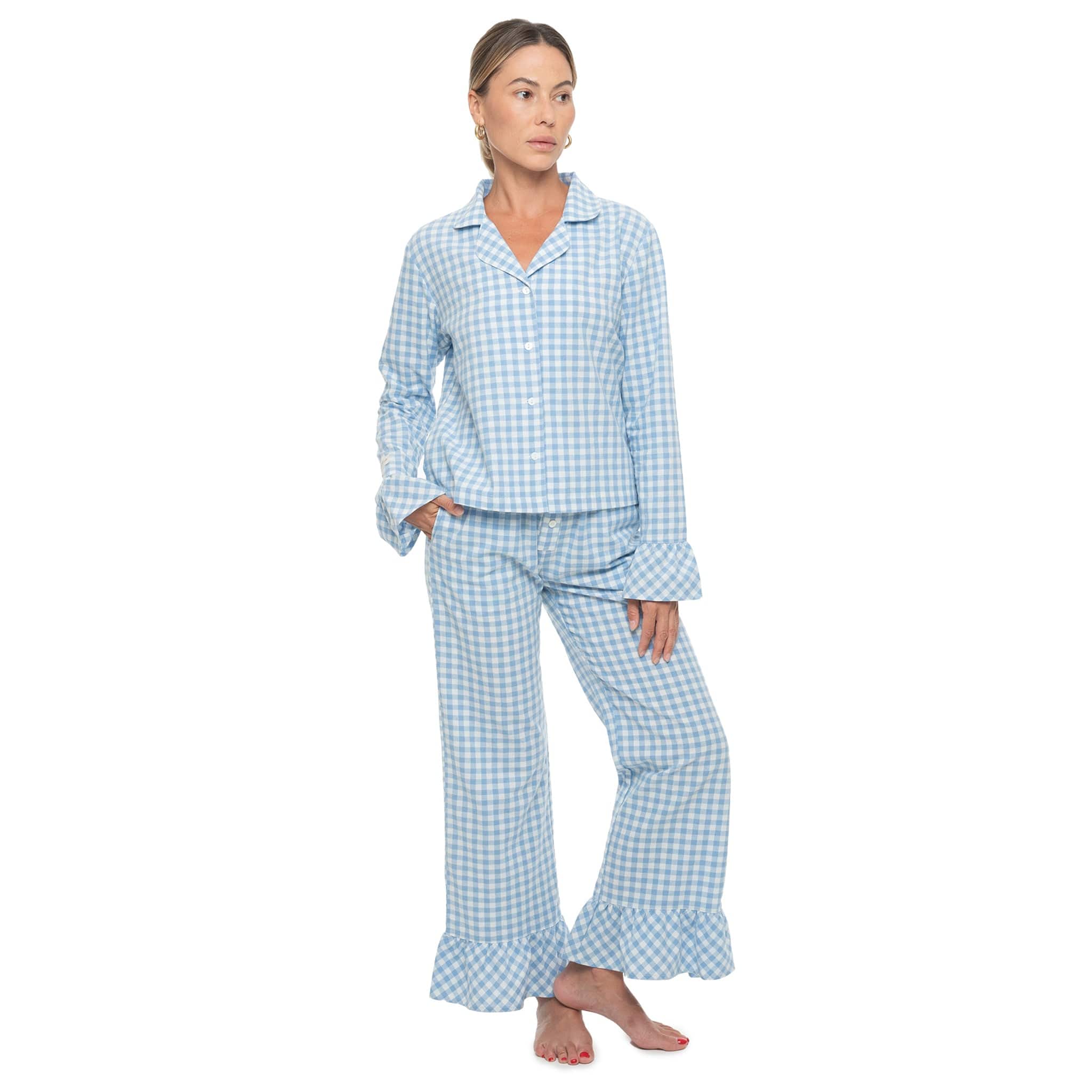 Moon Nude Azure Long Pajama Top