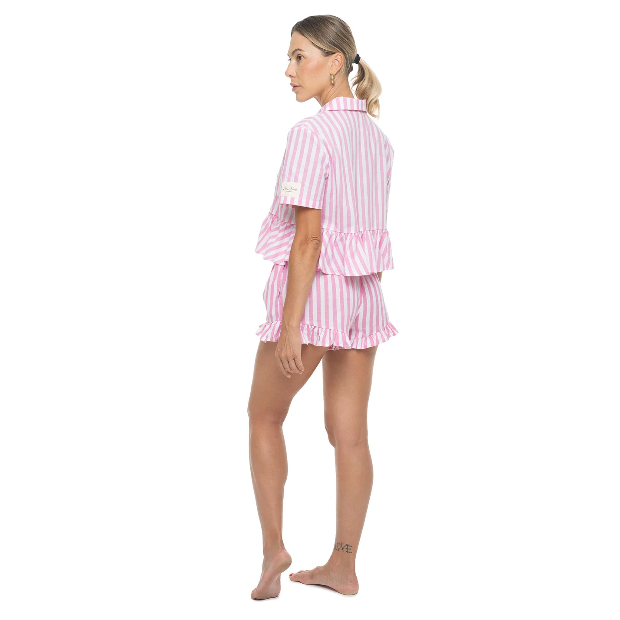 Moon Nude Barbie Short Pajama Top