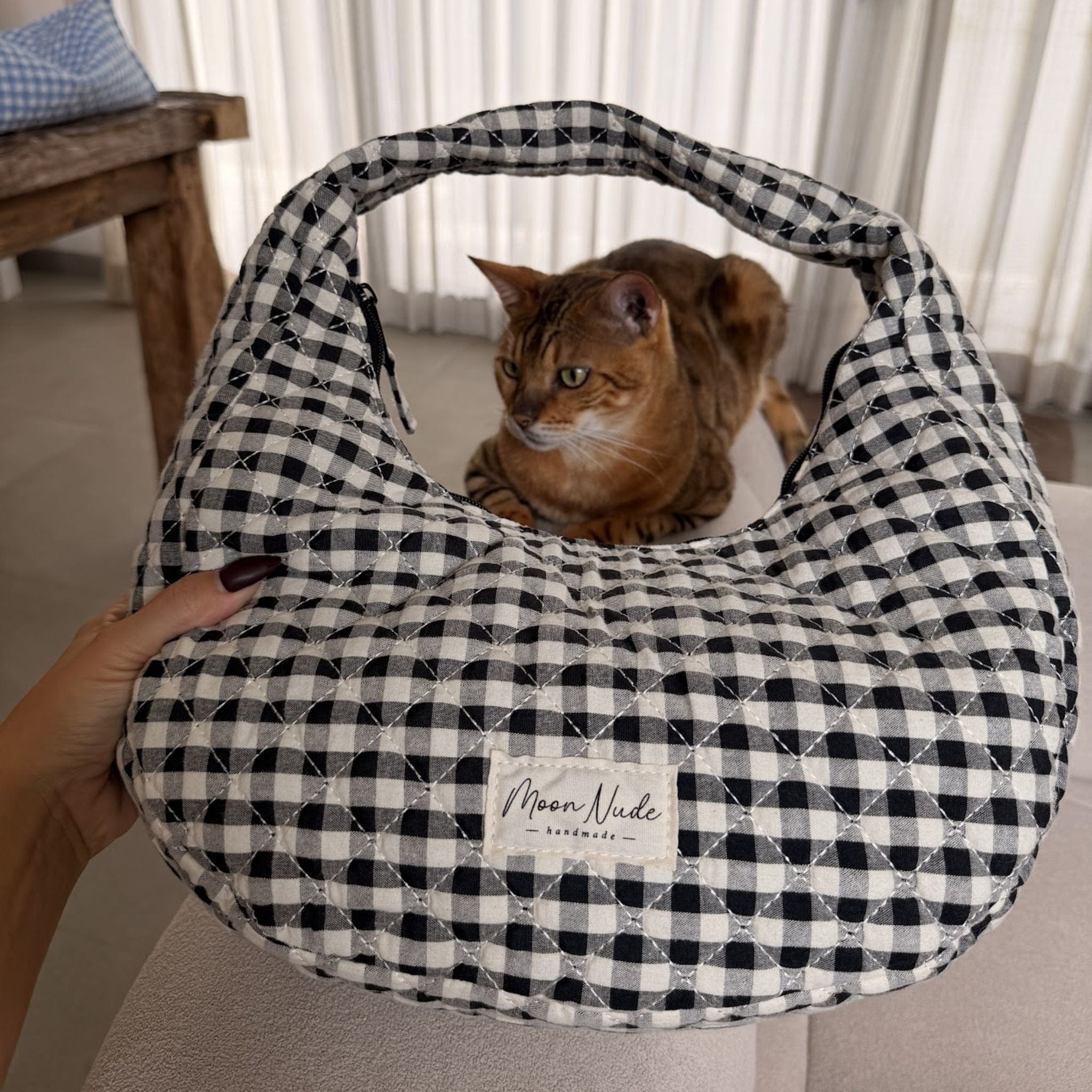 Moon Nude Classic Hoop Bag